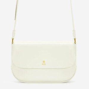 NEW JW PEI White Debby Flap Vegan Leather Crossbody Bag